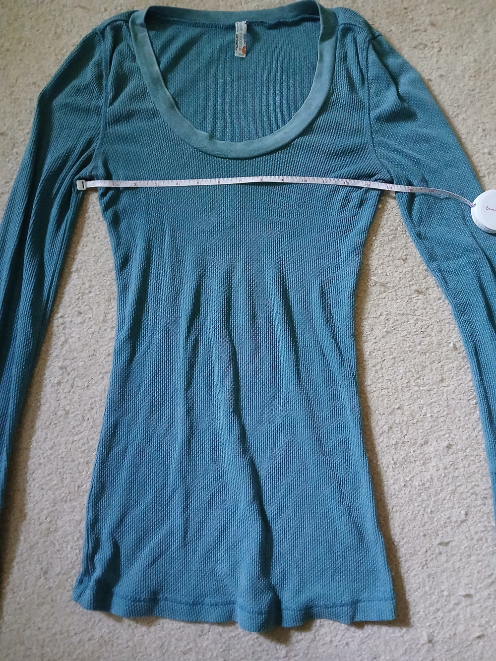 Women's Free People Motor Cuff  Thermal Top - Teal